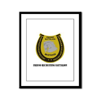 FRB - M01 - 02 - DUI - Fresno Recruiting Battalion "Mustangs" with Text - Framed Panel Print