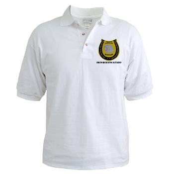 FRB - A01 - 04 - DUI - Fresno Recruiting Battalion "Mustangs" with Text - Golf Shirt - Click Image to Close