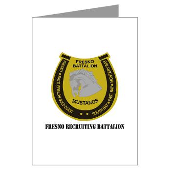 FRB - M01 - 02 - DUI - Fresno Recruiting Battalion "Mustangs" with Text - Greeting Cards (Pk of 10) - Click Image to Close