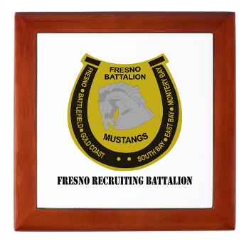 FRB - M01 - 03 - DUI - Fresno Recruiting Battalion "Mustangs" with Text - Keepsake Box