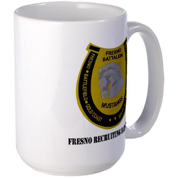FRB - M01 - 03 - DUI - Fresno Recruiting Battalion "Mustangs" with Text - Large Mug