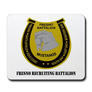 FRB - M01 - 03 - DUI - Fresno Recruiting Battalion "Mustangs" with Text - Mousepad