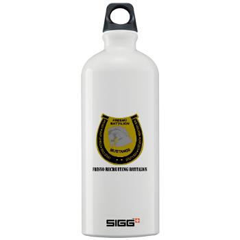 FRB - M01 - 03 - DUI - Fresno Recruiting Battalion "Mustangs" with Text - Sigg Water Battle 1.0L