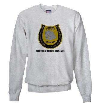 FRB - A01 - 03 - DUI - Fresno Recruiting Battalion "Mustangs" with Text - Sweatshirt