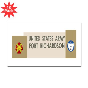 FRichardson - M01 - 01 - Fort Richardson - Sticker (Rectangle 10 pk)