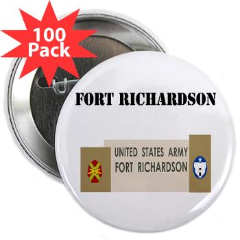 FRichardson - M01 - 01 - Fort Richardson with Text - 2.25" Button (100 pack)