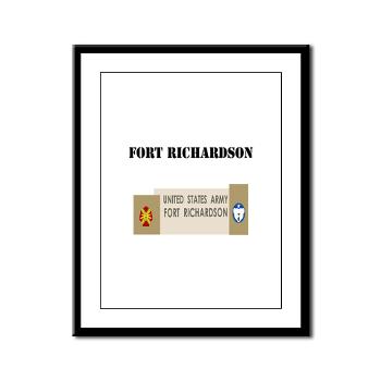 FRichardson - M01 - 02 - Fort Richardson with Text - Framed Panel Print