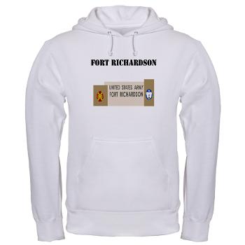 FRichardson - A01 - 03 - Fort Richardson with Text - Hooded Sweatshirt - Click Image to Close