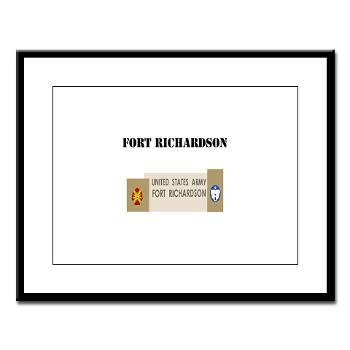 FRichardson - M01 - 02 - Fort Richardson with Text - Large Framed Print
