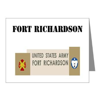 FRichardson - M01 - 02 - Fort Richardson with Text - Note Cards (Pk of 20)