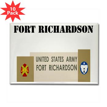 FRichardson - M01 - 01 - Fort Richardson with Text - Rectangle Magnet (10 pack)