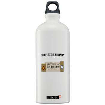 FRichardson - M01 - 03 - Fort Richardson with Text - Sigg Water Bottle 1.0L
