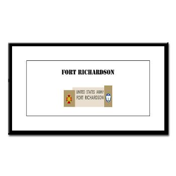 FRichardson - M01 - 02 - Fort Richardson with Text - Small Framed Print