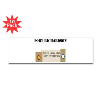 FRichardson - M01 - 01 - Fort Richardson with Text - Sticker (Bumper 10 pk)
