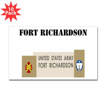 FRichardson - M01 - 01 - Fort Richardson with Text - Sticker (Rectangle 10 pk)