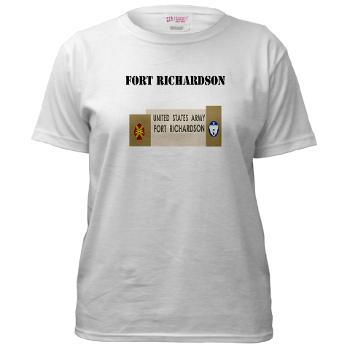 FRichardson - A01 - 04 - Fort Richardson with Text - Women's T-Shirt