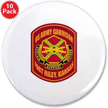 FRiley - M01 - 01 - Fort Riley - 3.5" Button (10 pack)