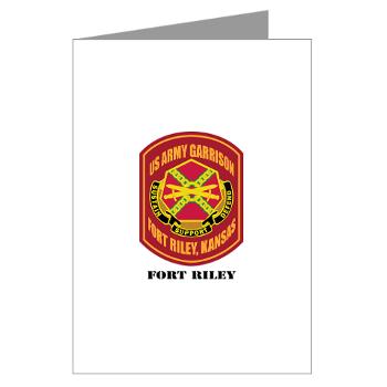 FRiley - M01 - 02 - Fort Riley with Text - Greeting Cards (Pk of 20) - Click Image to Close