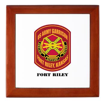 FRiley - M01 - 03 - Fort Riley with Text - Keepsake Box