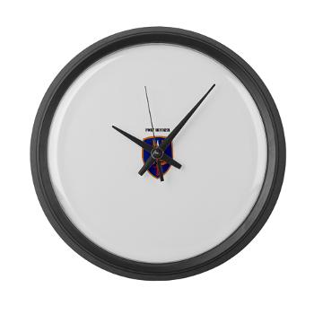 FRucker - M01 - 03 - FortRucker with Text - Large Wall Clock