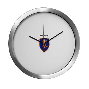 FRucker - M01 - 03 - FortRucker with Text - Modern Wall Clock