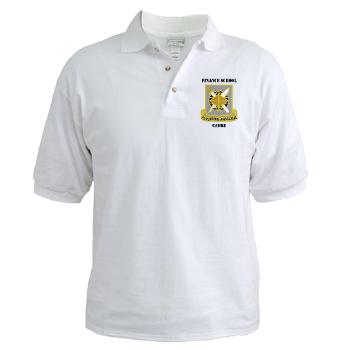 FSC - A01 - 04 - DUI - Finance School Cadre with Text Golf Shirt