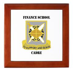 FSC - M01 - 03 - DUI - Finance School Cadre with Text Keepsake Box