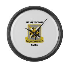 FSC - M01 - 03 - DUI - Finance School Cadre with Text Large Wall Clock - Click Image to Close