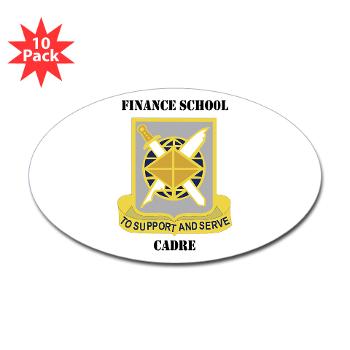 FSC - M01 - 01 - DUI - Finance School Cadre with Text Sticker (Oval 10 pk)