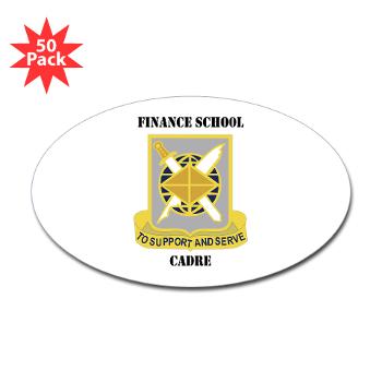 FSC - M01 - 01 - DUI - Finance School Cadre with Text Sticker (Oval 50 pk) - Click Image to Close