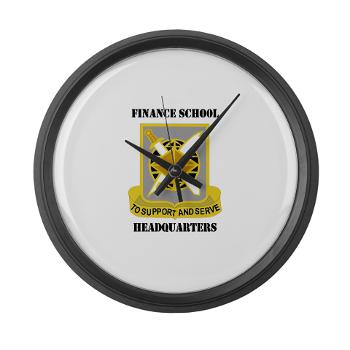 FSH - M01 - 03 - DUI - Finance School Headquarters with Text - Large Wall Clock - Click Image to Close