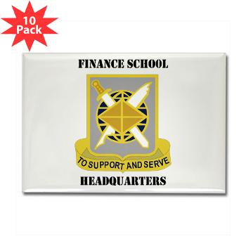FSH - M01 - 01 - DUI - Finance School Headquarters with Text - Rectangle Magnet (10 pack)
