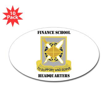 FSH - M01 - 01 - DUI - Finance School Headquarters with Text - Sticker (Oval 10 pk) - Click Image to Close