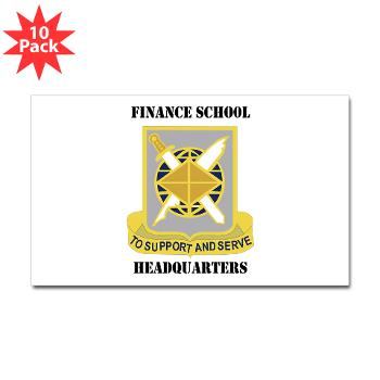 FSH - M01 - 01 - DUI - Finance School Headquarters with Text - Sticker (Rectangle 10 pk)