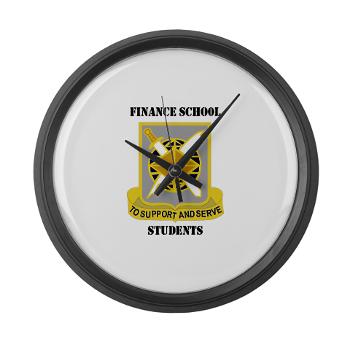 FSS - M01 - 03 - DUI - Finance School Students with Text - Large Wall Clock