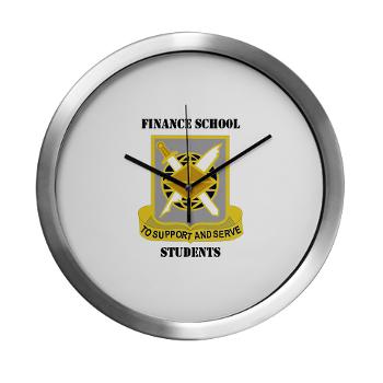 FSS - M01 - 03 - DUI - Finance School Students with Text - Modern Wall Clock