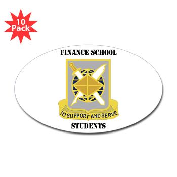 FSS - M01 - 01 - DUI - Finance School Students with Text - Sticker (Oval 10 pk)