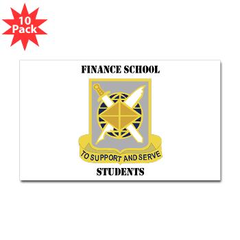 FSS - M01 - 01 - DUI - Finance School Students with Text - Sticker (Rectangle 10 pk)