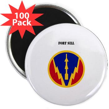 FSill - M01 - 01 - SSI - Fort Sill with Text - 2.25" Magnet (100 pack) - Click Image to Close