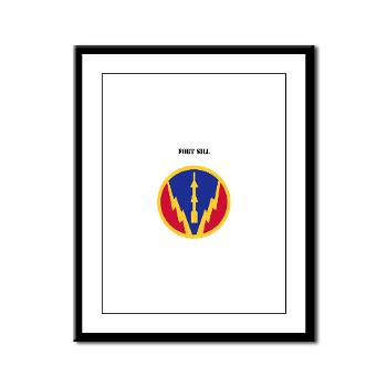 FSill - M01 - 02 - SSI - Fort Sill with Text - Framed Panel Print