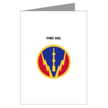 FSill - M01 - 02 - SSI - Fort Sill with Text - Greeting Cards (Pk of 10)