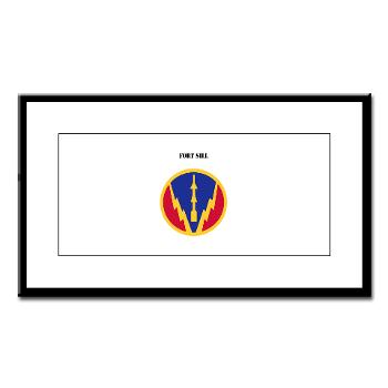 FSill - M01 - 02 - SSI - Fort Sill with Text - Small Framed Print