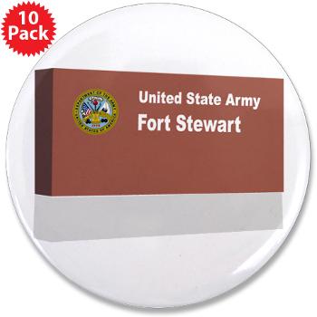 FStewart - M01 - 01 - Fort Stewart - 3.5" Button (10 pack)