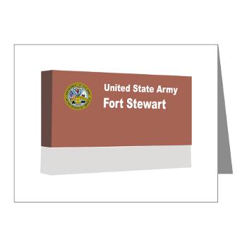 FStewart - M01 - 02 - Fort Stewart - Note Cards (Pk of 20) - Click Image to Close