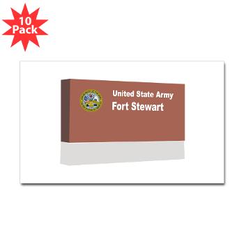 FStewart - M01 - 01 - Fort Stewart - Sticker (Rectangle 10 pk)