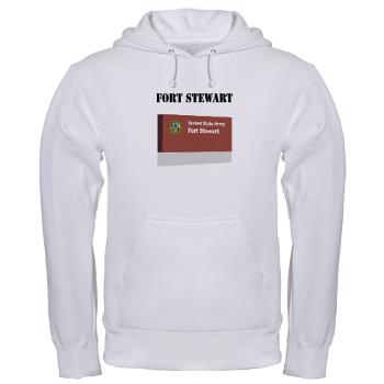 FStewart - A01 - 03 - Fort Stewart with Text - Hooded Sweatshirt