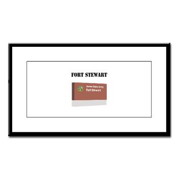 FStewart - M01 - 02 - Fort Stewart with Text - Small Framed Print