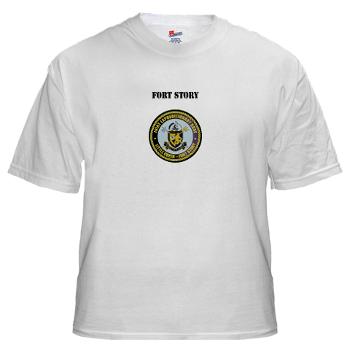 FStory - A01 - 04 - Fort Story with Text - White t-Shirt