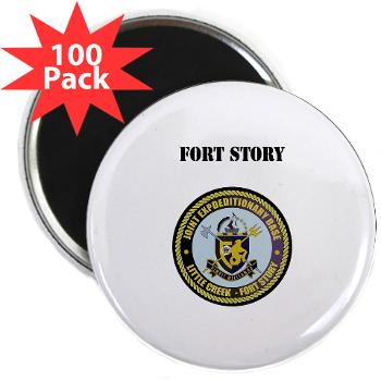 FStory - M01 - 01 - Fort Story with Text - 2.25" Magnet (100 pack)