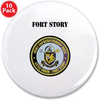 FStory - M01 - 01 - Fort Story with Text - 3.5" Button (10 pack)